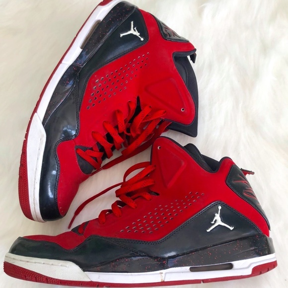 Nike Air Jordan Mens Basketball Shoes SC-3 - Black/Red -629877-601. - Picture 1 of 10